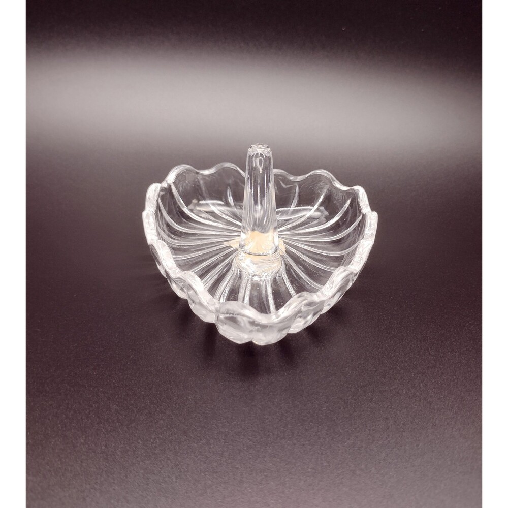 Vintage Shannon Crystal Heart Ring Holder/Ring Dish